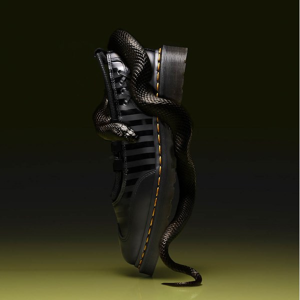 alternate view Womens Dr. Martens x Wednesday Elphie II Ballet Flat - BlackHERO