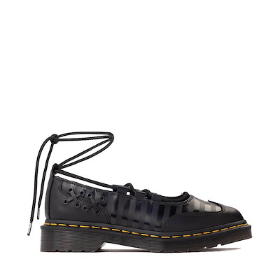 靴 Dr. Martens Eviee Mary Jane Shoes Black Dr. Martens Women's Eviee Tech Strap Mary Jane Heeled Shoes