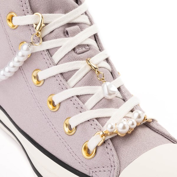 Espadrille Montante Converse Chuck Taylor All Star Dressed Up Pearls & Lace Pour Femmes - Mauve Givré