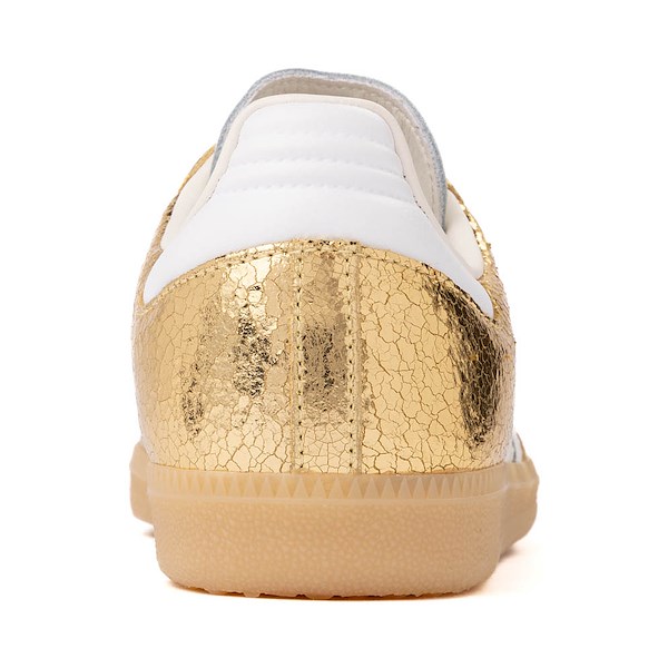 alternate view Womens adidas Samba OG Athletic Shoe - Gold Metallic / White / Core WhiteALT4