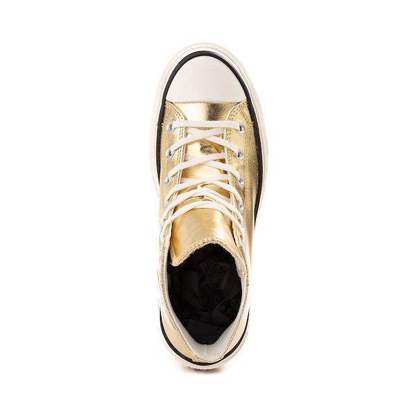 alternate view Converse Chuck Taylor All Star Lift Double Stack High-Top Sneaker - GoldALT2