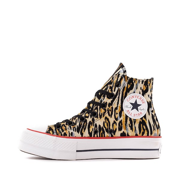 alternate view Womens Converse Chuck Taylor All Star Lift High-Top Sneaker - LeopardALT1