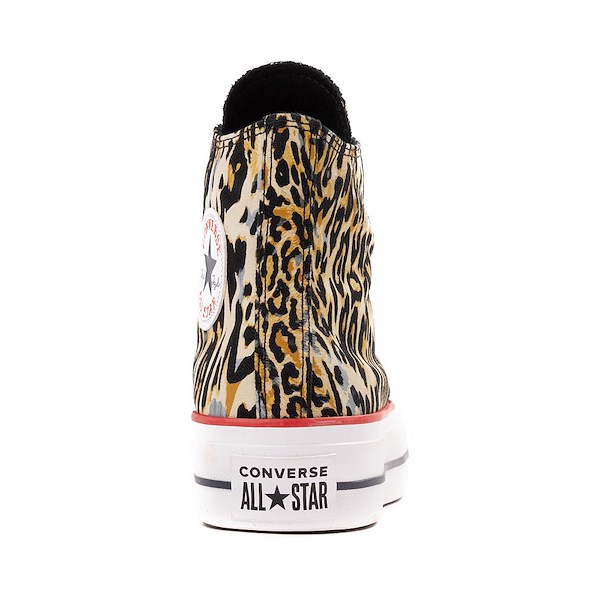 alternate view Womens Converse Chuck Taylor All Star Lift High-Top Sneaker - LeopardALT4