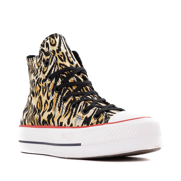 alternate view Womens Converse Chuck Taylor All Star Lift High-Top Sneaker - LeopardALT5