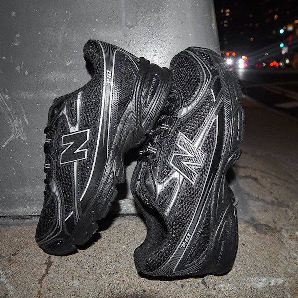 New Balance 740 Athletic Shoe - Black / Silver Metallic