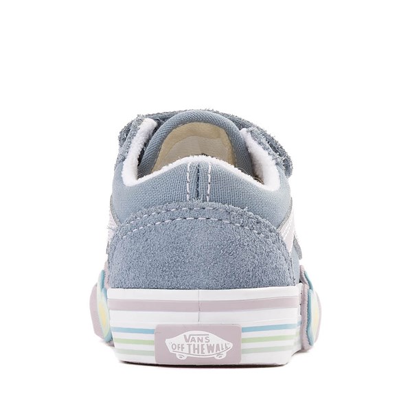alternate view Vans Old Skool V Heart Skate Shoe - Baby / Toddler - Citadel BlueALT4