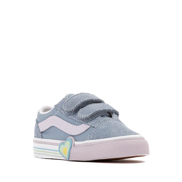 alternate view Vans Old Skool V Heart Skate Shoe - Baby / Toddler - Citadel BlueALT5