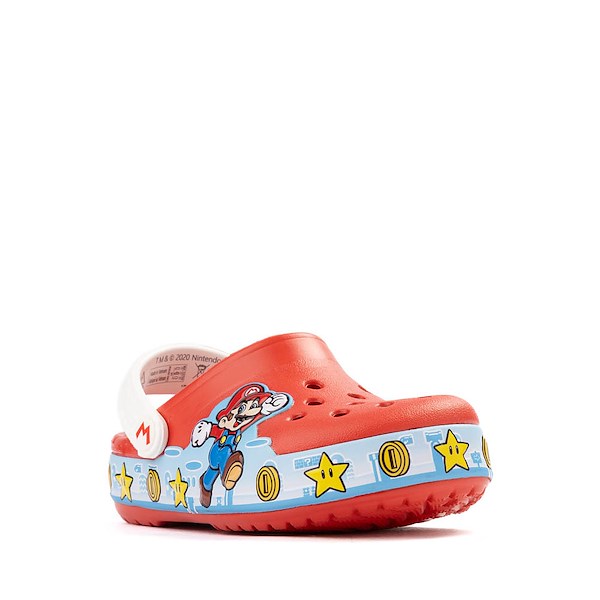 alternate view Super Mario Bros. Crocs Classic Lights Clog - Toddler - RedALT5