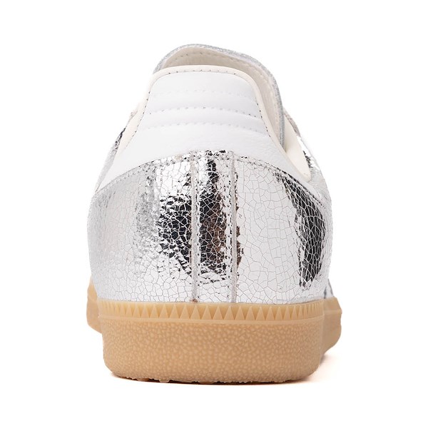 alternate view Womens adidas Samba OG Athletic Shoe - Silver Metallic / White / Core WhiteALT4