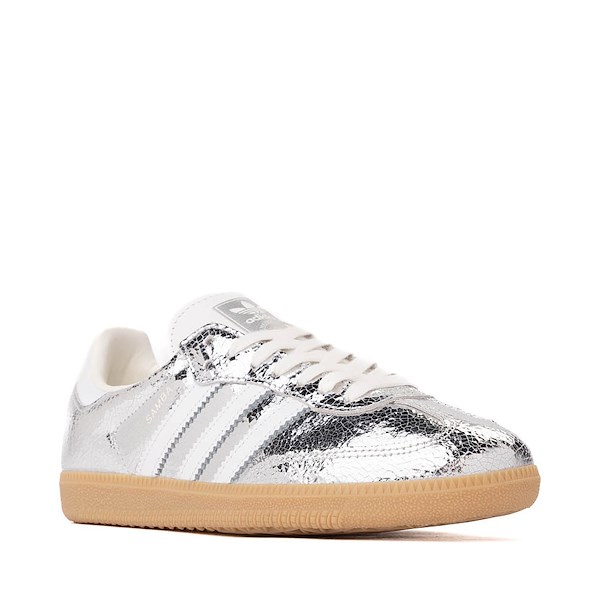 alternate view Womens adidas Samba OG Athletic Shoe - Silver Metallic / White / Core WhiteALT5
