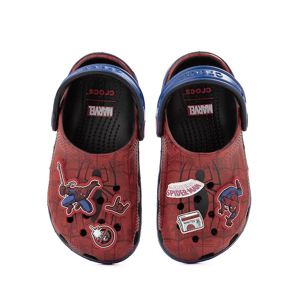 alternate view Marvel Crocs Spider-Man Classic Clog - Little Kid / Big Kid - Red / MulticolorALT2