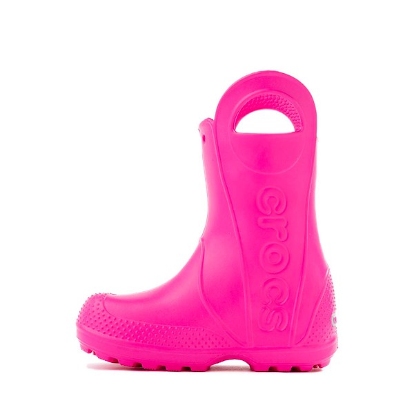 alternate view Bottes De Pluie Crocs Handle It - Petit Enfant - Rose ÉclatantALT1