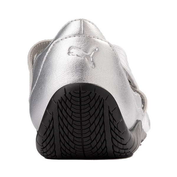 alternate view Womens PUMA Speedcat Ballet Metallic Sneaker - Silver / PUMA WhiteALT4