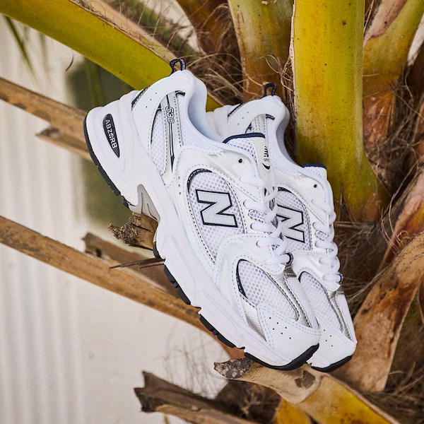 alternate view New Balance 530 Athletic Shoe - Big Kid - White / Natural IndigoHERO