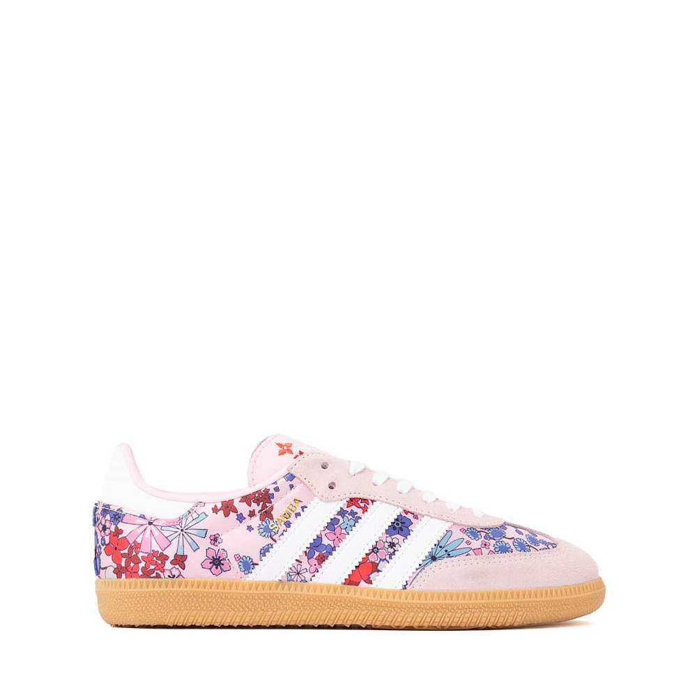 adidas x Liberty London Samba OG Athletic Shoe - Big Kid - Clear Pink / Cloud White / Gum