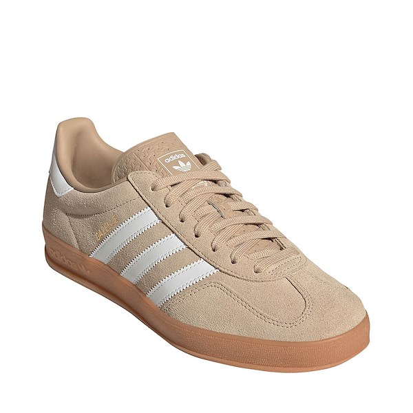 Mens adidas Gazelle Indoor Athletic Shoe - Magic Beige / Core White Gum