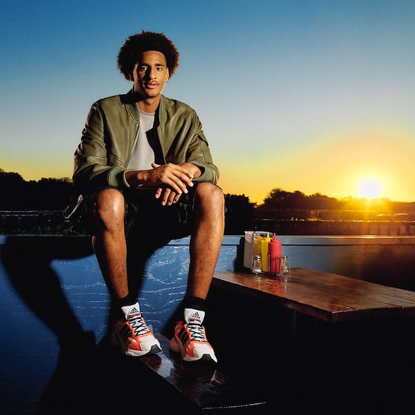 alternate view adidas Adistar XLG 2.0 Athletic Shoe - Cloud White / Core Black / Solar OrangeALT1B