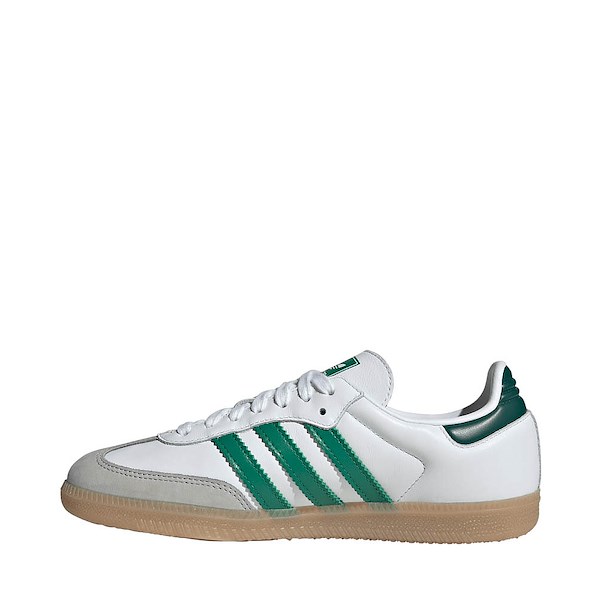 alternate view Womens adidas Samba OG Athletic Shoe - Cloud White / Bold Green / Collegiate GreenALT1