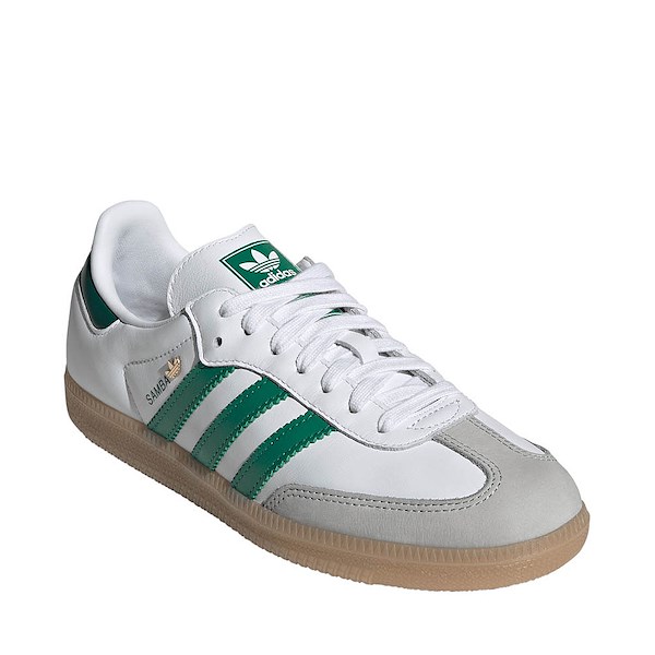alternate view Womens adidas Samba OG Athletic Shoe - Cloud White / Bold Green / Collegiate GreenALT5