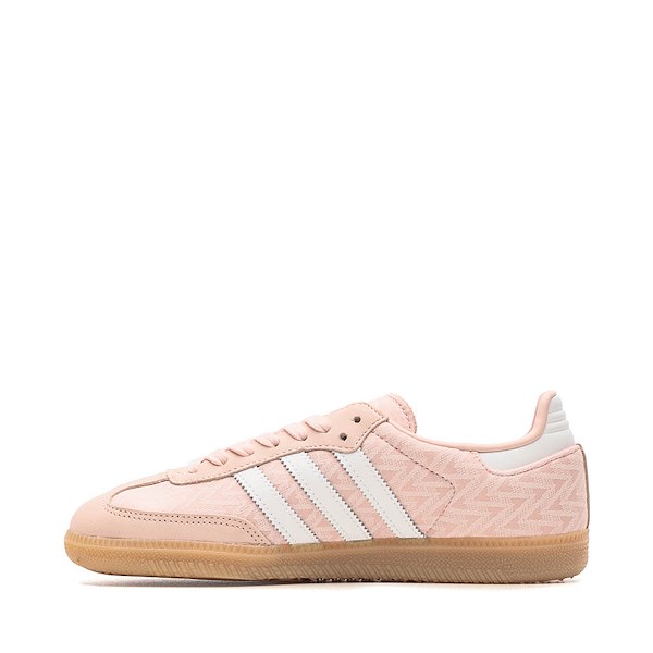 alternate view Womens adidas Samba OG Athletic Shoe - Sandy Pink / Cloud White / Gold MetallicALT1