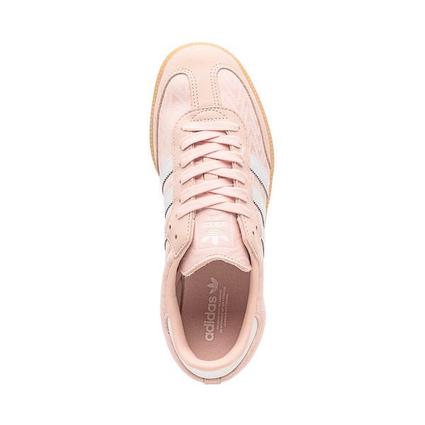 alternate view Womens adidas Samba OG Athletic Shoe - Sandy Pink / Cloud White / Gold MetallicALT2