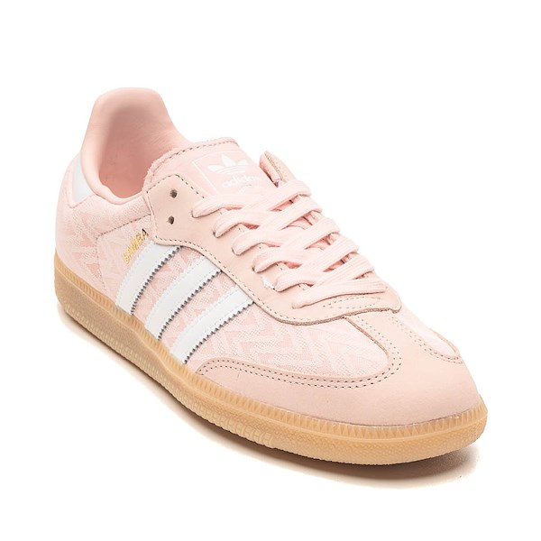 alternate view Womens adidas Samba OG Athletic Shoe - Sandy Pink / Cloud White / Gold MetallicALT5