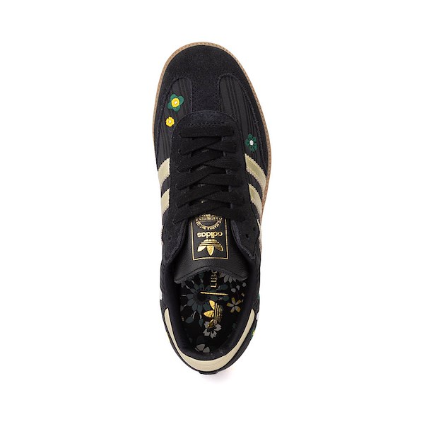 alternate view Womens adidas x Liberty London Samba OG Athletic Shoe - Core Black / Gold Metallic / GumALT2