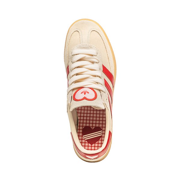 alternate view Womens adidas Handball Spezial Athletic Shoe - Cream White / Better Scarlet / Sandy PinkALT2