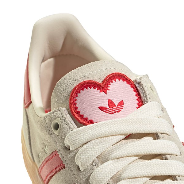 alternate view Womens adidas Handball Spezial Athletic Shoe - Cream White / Better Scarlet / Sandy PinkALT2B