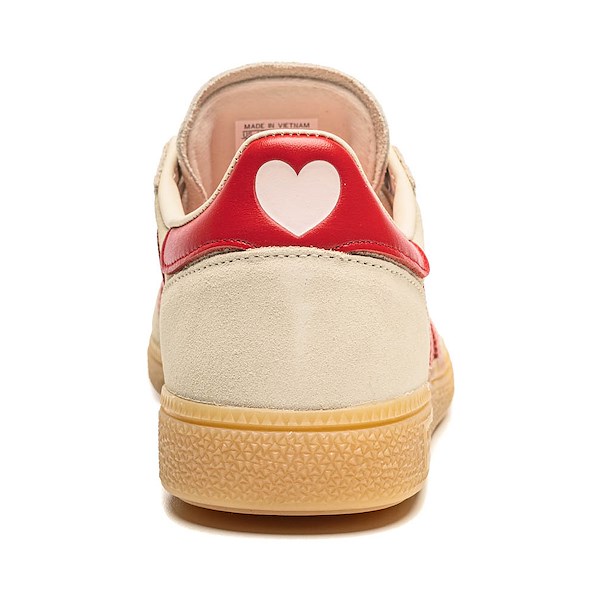 alternate view Womens adidas Handball Spezial Athletic Shoe - Cream White / Better Scarlet / Sandy PinkALT4