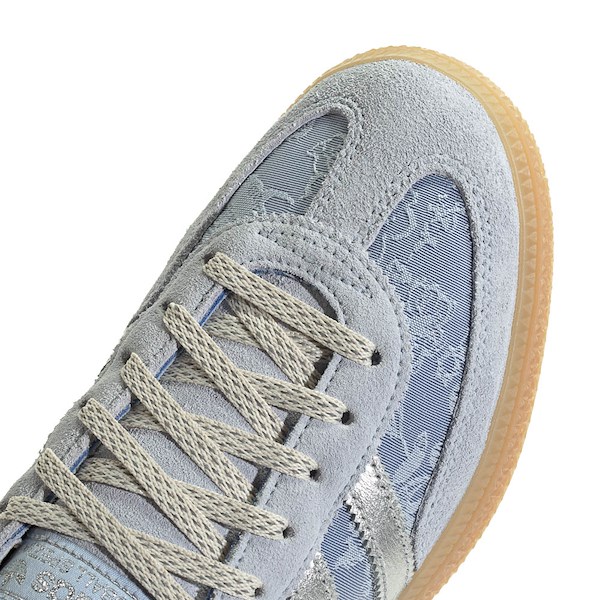 alternate view Womens adidas x Liberty London Handball Spezial Athletic Shoe - Crystal Sky / Silver Metallic / Chalk WhiteALT2B