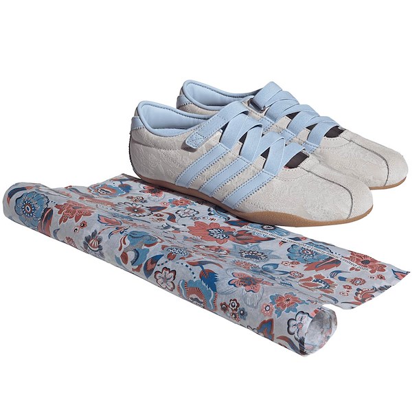 alternate view Womens adidas x Liberty London Tokyo MJ Shoe - Chalk Pearl / Crystal Sky / Chalk WhiteALT1D