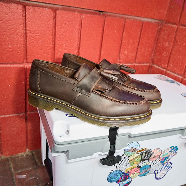 alternate view Dr. Martens Adrian Tassel Loafer - Dark BrownHERO