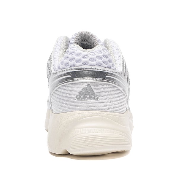 alternate view adidas Adistar Control 5 Athletic Shoe - Little Kid - Cloud White / Silver Metallic / Grey OneALT4