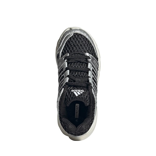 alternate view adidas Adistar Control 5 Athletic Shoe - Little Kid - Core Black / Silver Metallic / Grey OneALT2