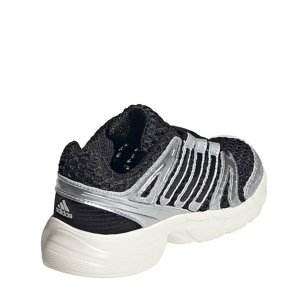alternate view adidas Adistar Control 5 Athletic Shoe - Little Kid - Core Black / Silver Metallic / Grey OneALT4