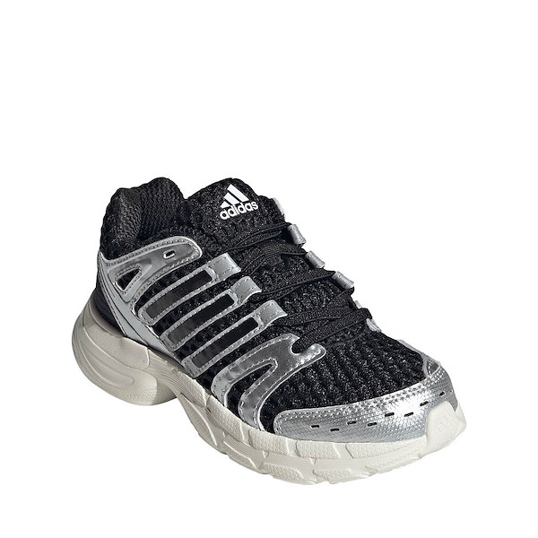 alternate view adidas Adistar Control 5 Athletic Shoe - Little Kid - Core Black / Silver Metallic / Grey OneALT5