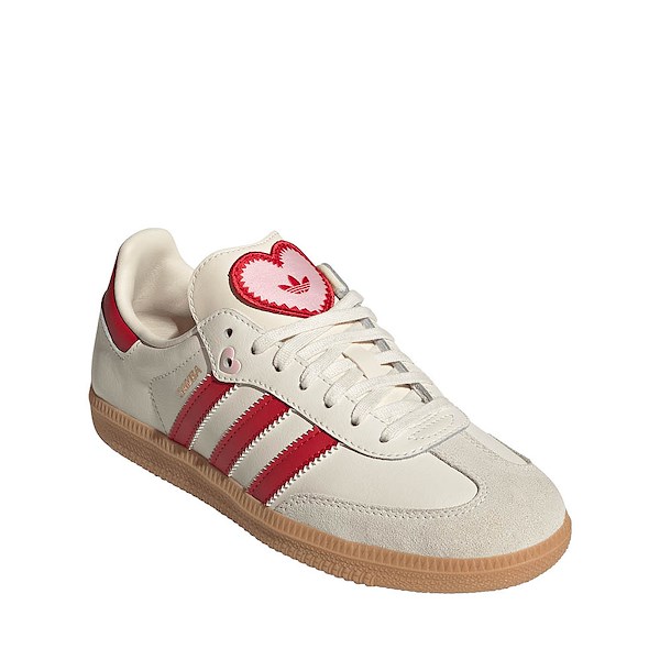 alternate view adidas Samba OG Athletic Shoe - Big Kid - Cream White / Better Scarlet / GumALT5