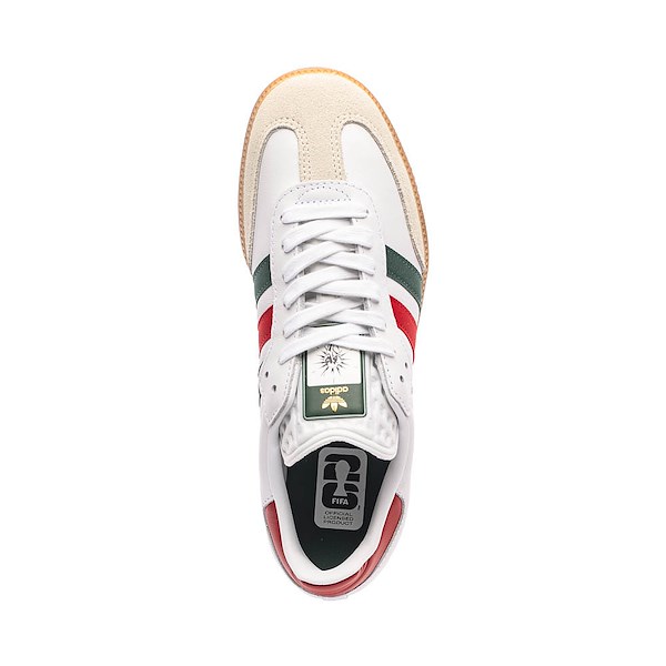 alternate view Mens adidas Samba OG Athletic Shoe - White / Better Scarlet / Team Dark GreenALT2