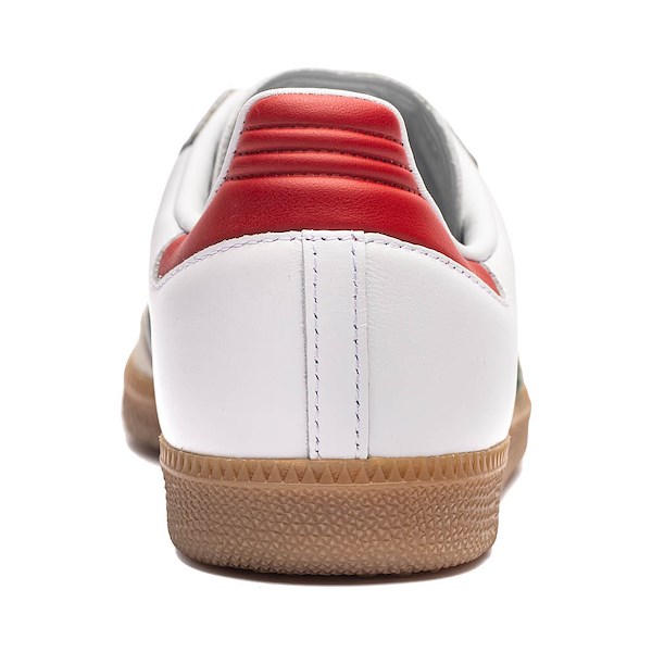 alternate view Mens adidas Samba OG Athletic Shoe - White / Better Scarlet / Team Dark GreenALT4