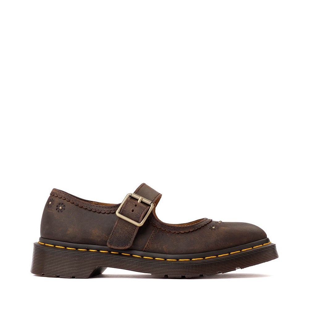 Womens Dr. Martens Flower Mary Jane - Dark Brown