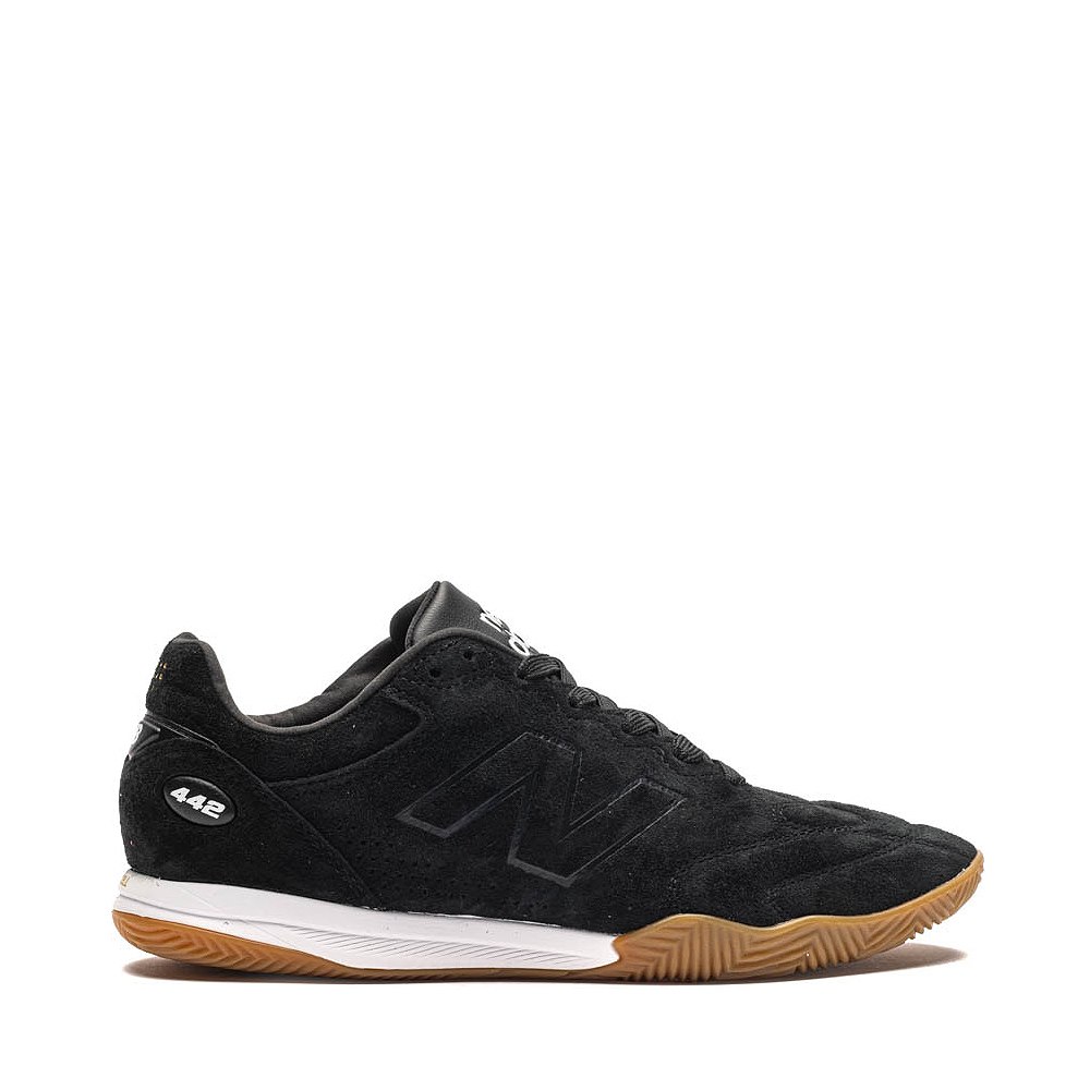New Balance 442 Elite IN LS V3 Athletic Shoe - Black / Black / Gum