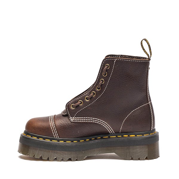 alternate view Womens Dr. Martens Sinclair Flower Platform Boot - Dark BrownALT1