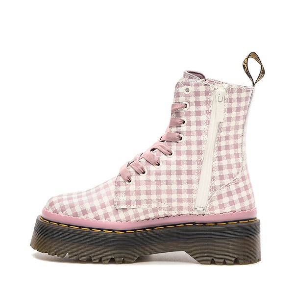 alternate view Womens Dr. Martens Jadon Heart Boot - White / Dusty RoseALT1