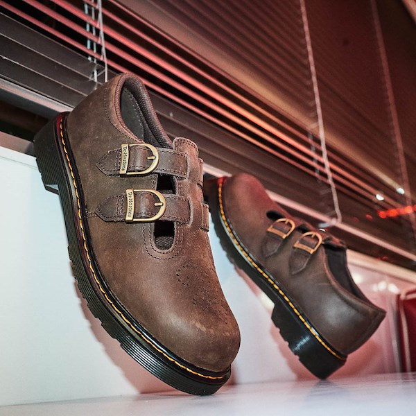 alternate view Dr. Martens 8065 Mary Jane Casual Shoe - Little Kid / Big Kid - BrownHERO