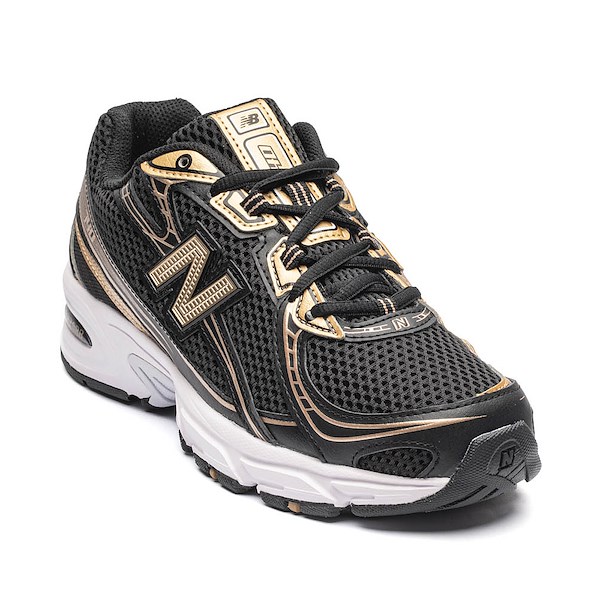 alternate view Womens New Balance 740 Athletic Shoe - Black / Gold / WhiteALT5