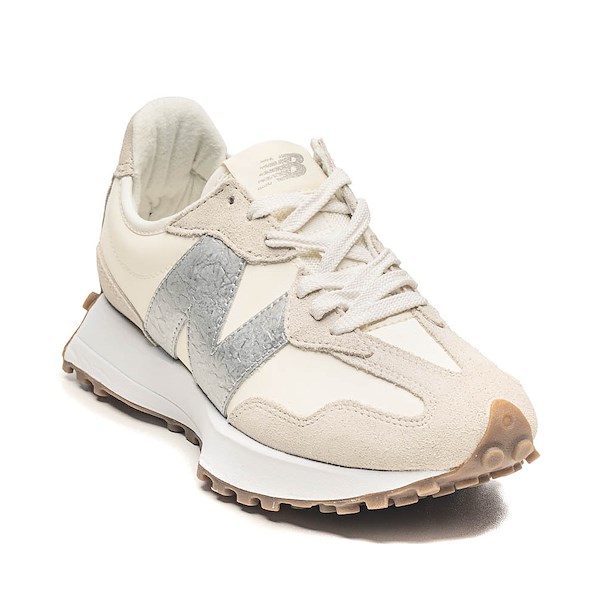 alternate view Womens New Balance 327 Athletic Shoe - Angora / Silver MetallicALT5