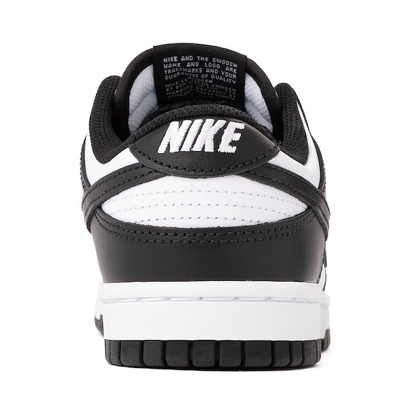 alternate view Womens Nike Dunk Low Athletic Shoe - White / Black / WhiteALT4