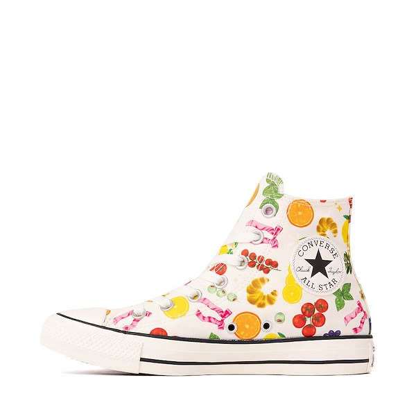 alternate view Converse Chuck Taylor All Star High-Top Market Essentials Sneaker - Egret / Pink / RedALT1