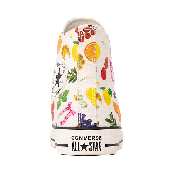 alternate view Converse Chuck Taylor All Star High-Top Market Essentials Sneaker - Egret / Pink / RedALT4